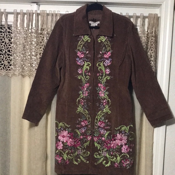 A.M.I. Jackets & Blazers - A.M.I. Embroidered Corduroy Coat